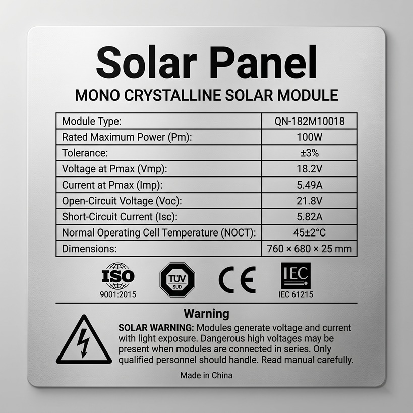 Panel Fotovoltaik 100W foto 2